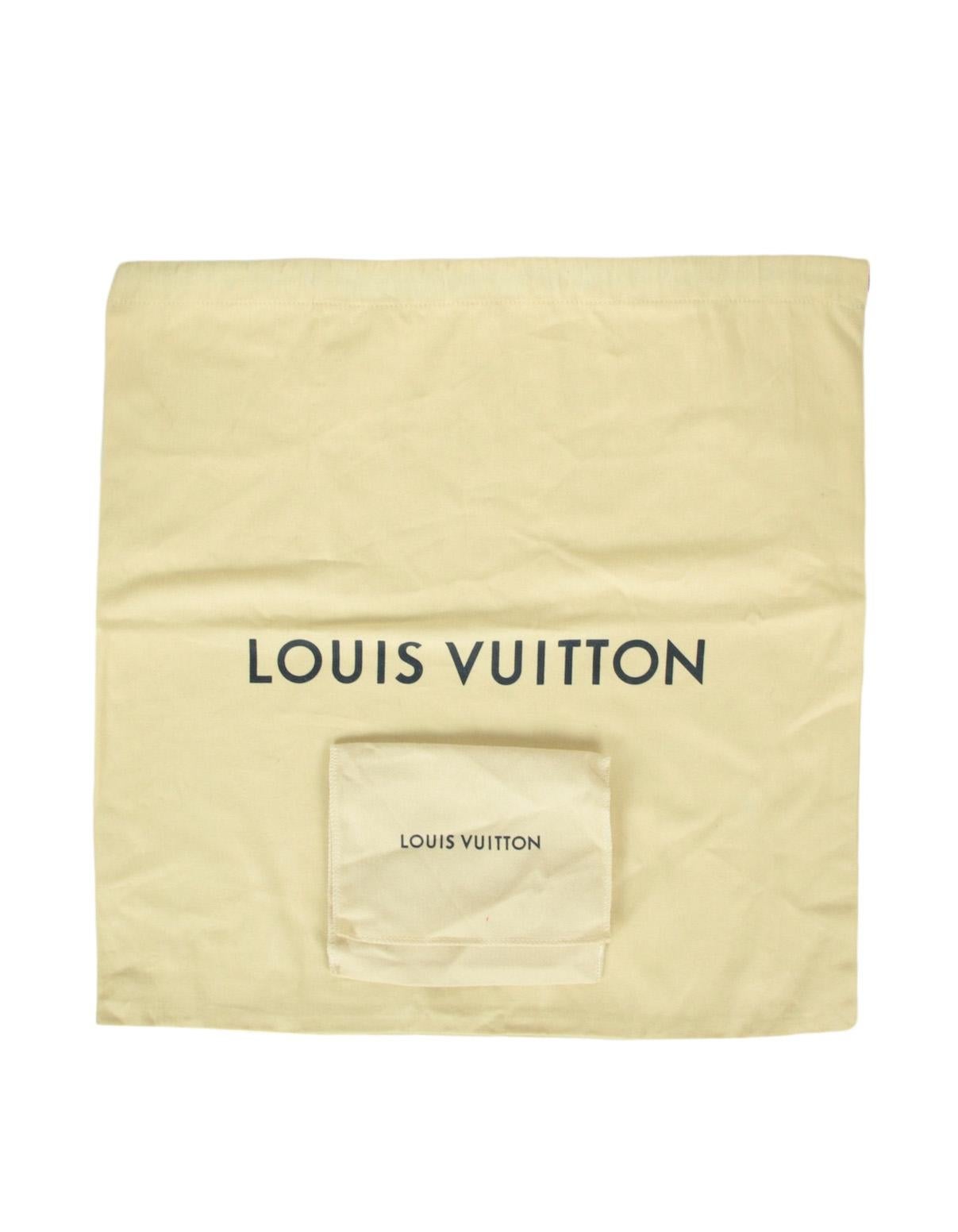 Louis Vuitton Storm Blue Lambskin Embossed Monogram Coussin PM Bag 4