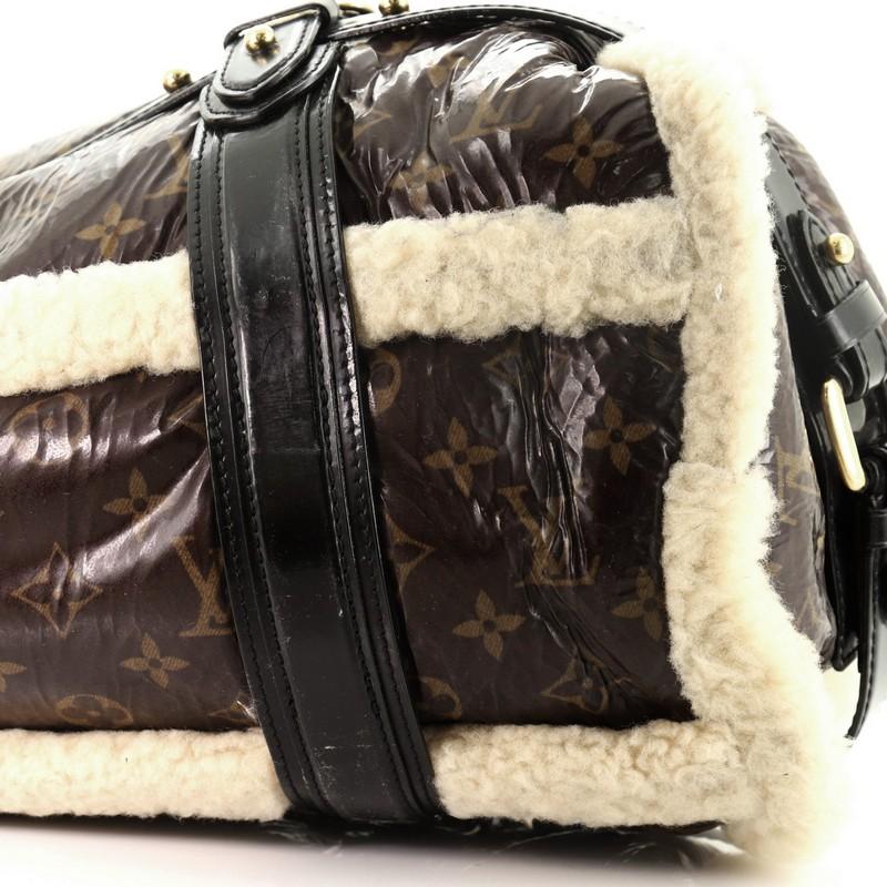  Louis Vuitton  Storm Handbag Limited Edition Monogram and Shearling In Good Condition In NY, NY