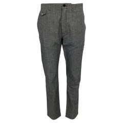 Louis Vuitton Straight0Leg Trousers in Grey Cotton