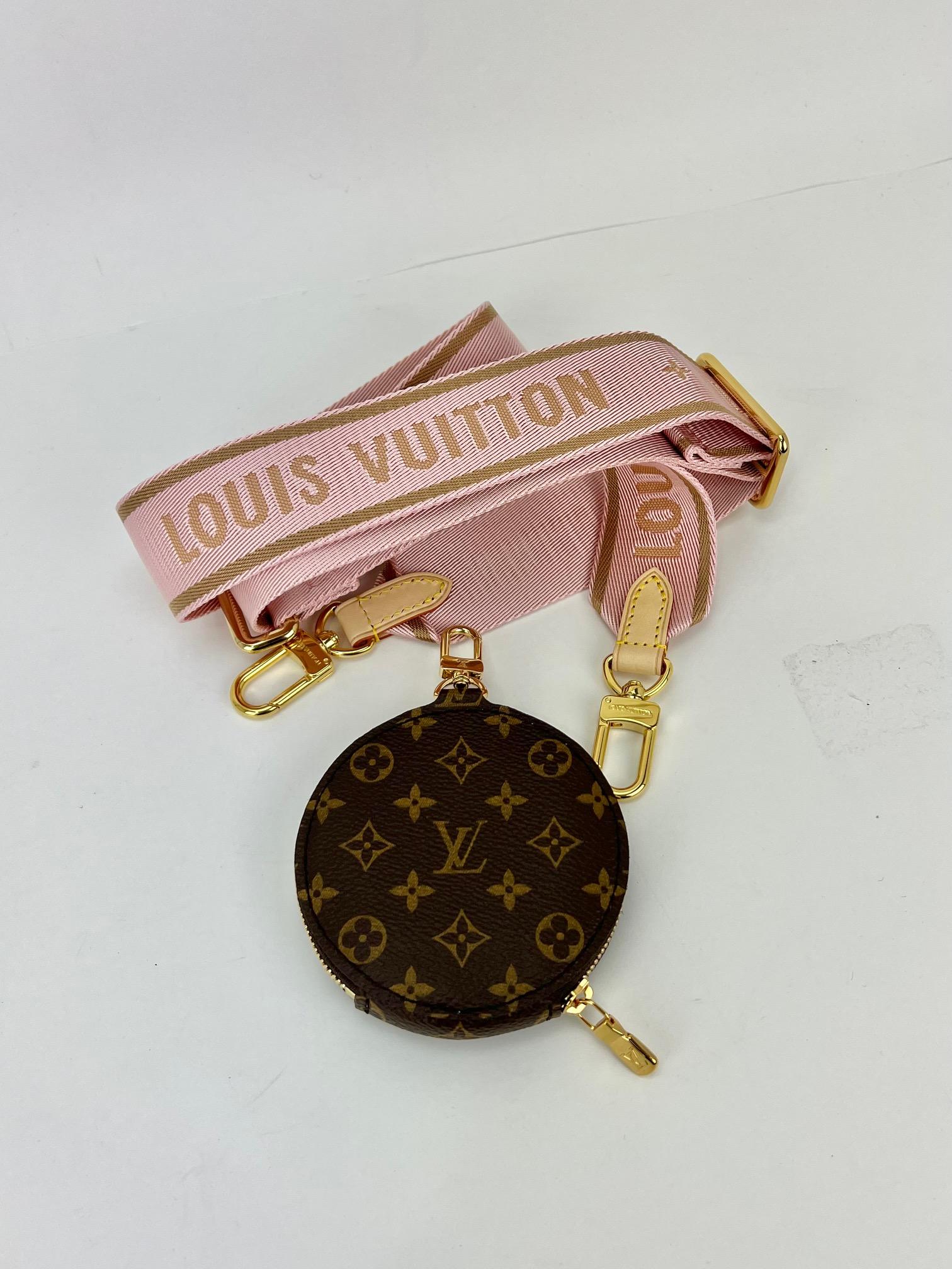 Louis Vuitton Strap & Monogram Coin Purse Bandouliere Jacquard Strap Only In Excellent Condition In Freehold, NJ