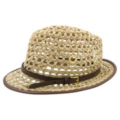 Louis Vuitton Straw Panama Cruise 2011 Rafia Summer Sun Hat