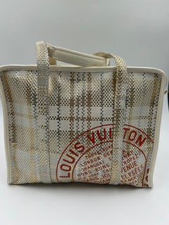 Louis Vuitton Street Shopper Woven Leather Tote Bag