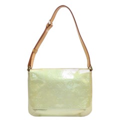 Vintage Louis Vuitton Street Thompson Green-silver 870591 Green Vernis Shoulder Bag