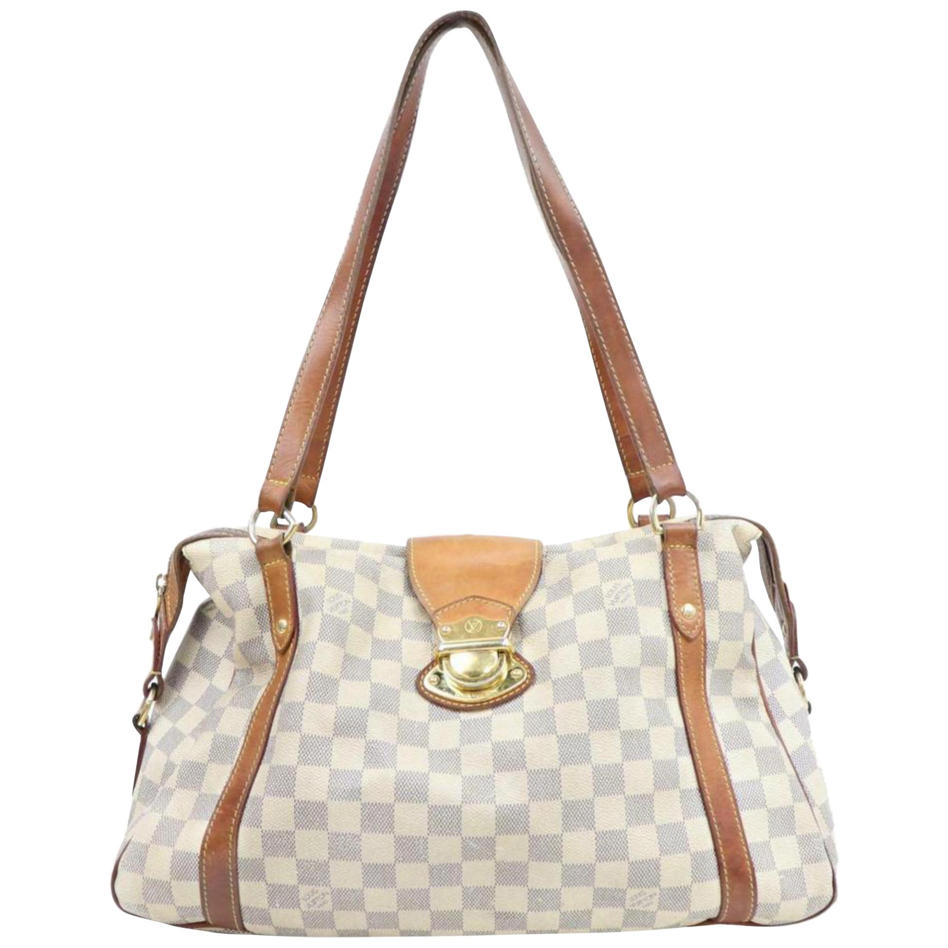 Louis Vuitton Damier Azur GM Stresa Shoulder Handbag