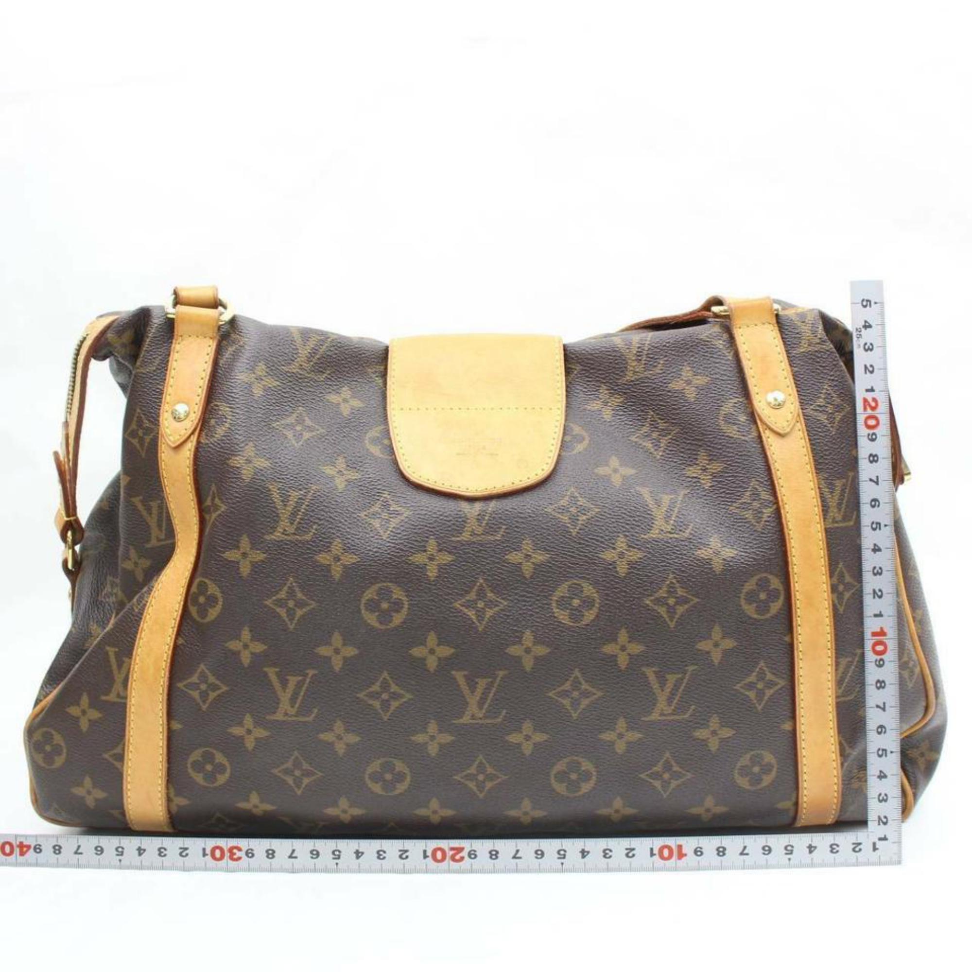 Louis Vuitton Stresa Monogram Gm 870174 Brown Coated Canvas Shoulder Bag For Sale 1