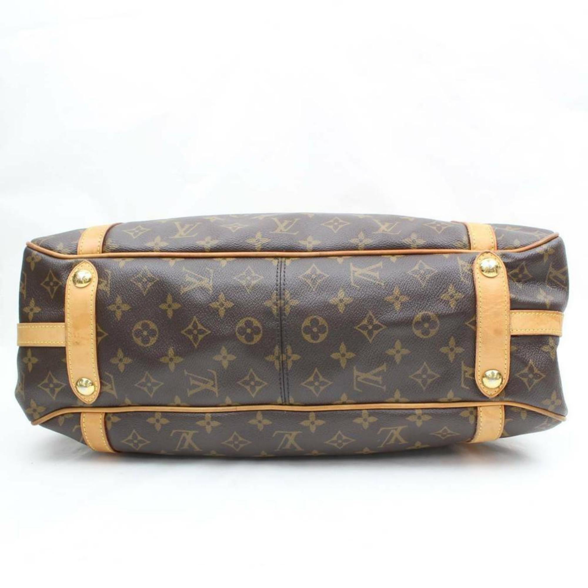 Louis Vuitton Stresa Monogram Gm 870174 Brown Coated Canvas Shoulder Bag For Sale 2