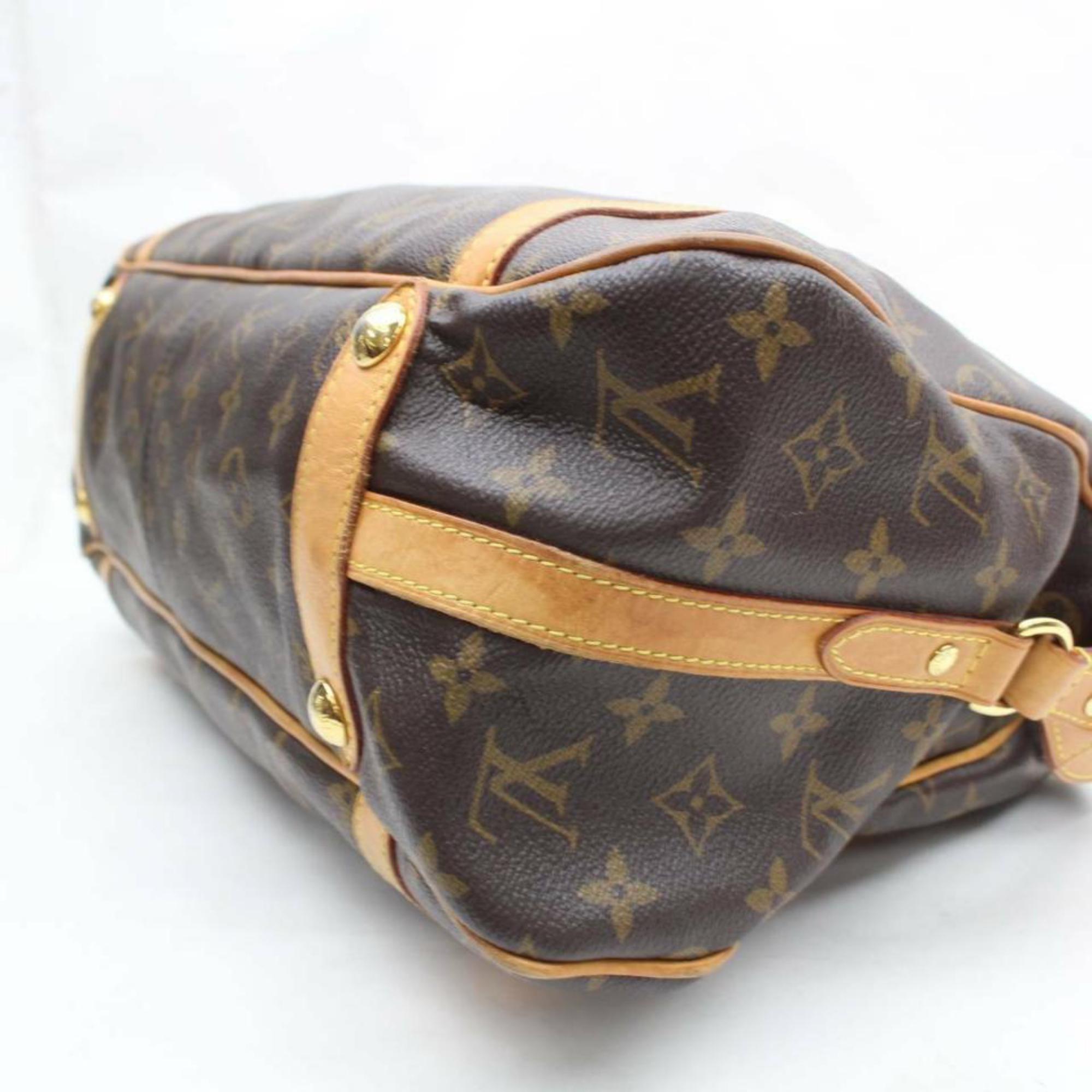 Louis Vuitton Stresa Monogram Gm 870174 Brown Coated Canvas Shoulder Bag For Sale 3