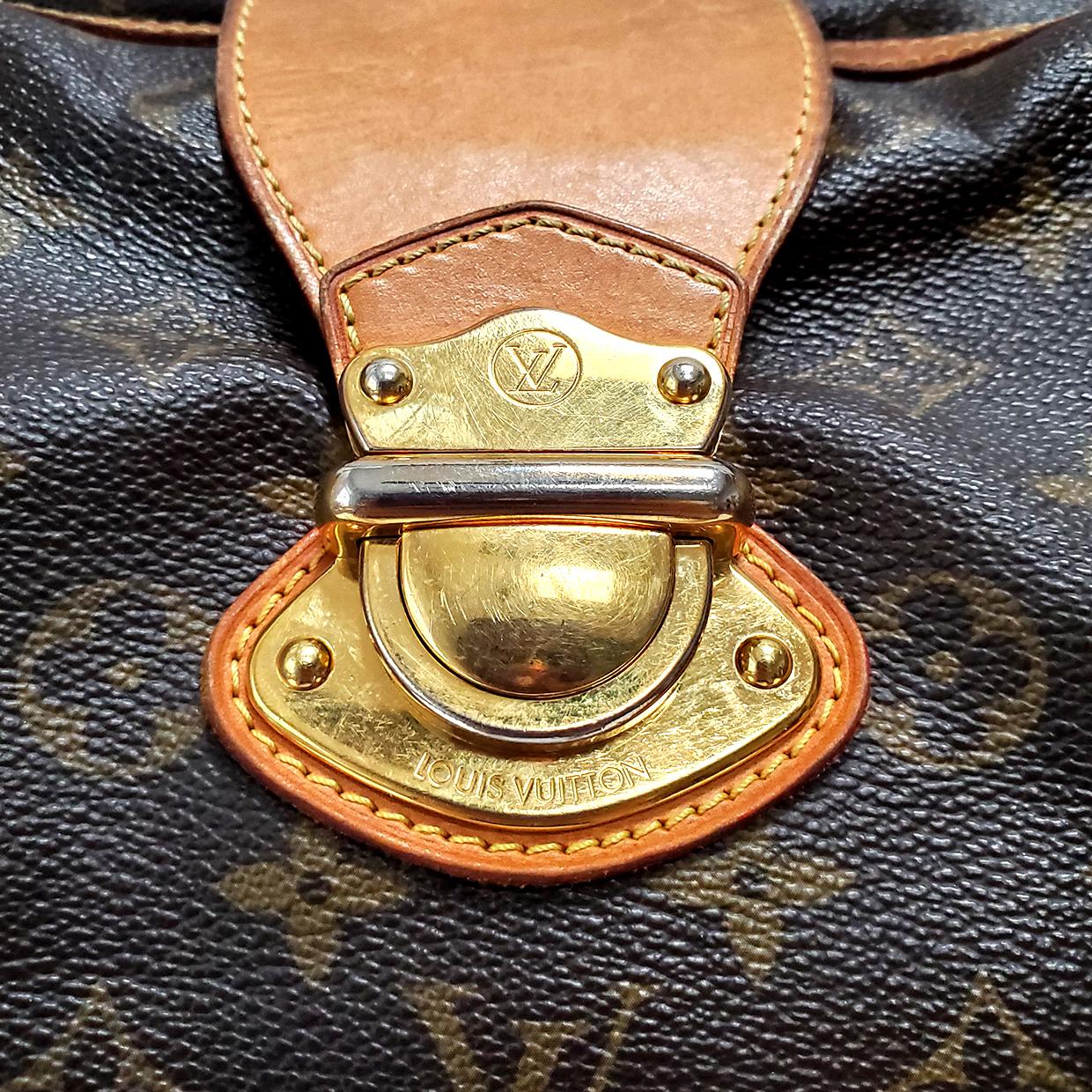 Louis Vuitton Stresa PM Brown Monogram Hand Bag In Fair Condition For Sale In Columbia, MO