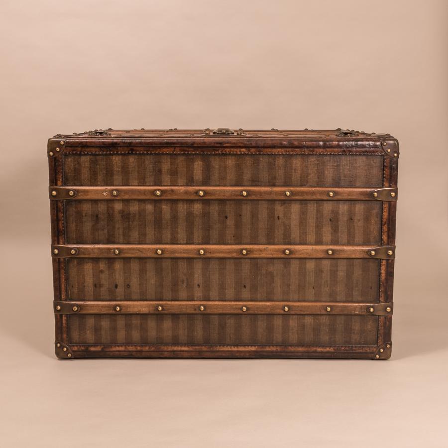French Louis Vuitton Striped Trunk, circa 1890