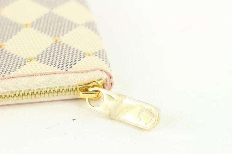 Louis Vuitton Pochette Wristlet Damier Azur Cream – Now You Glow