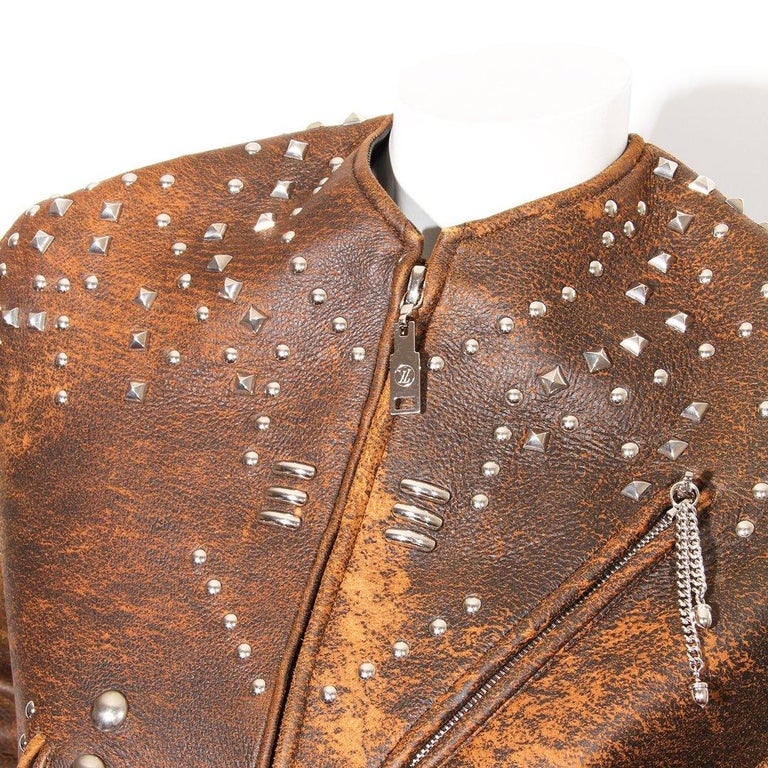 Louis Vuitton Studded Leather Jacket F/W 2017 at 1stDibs