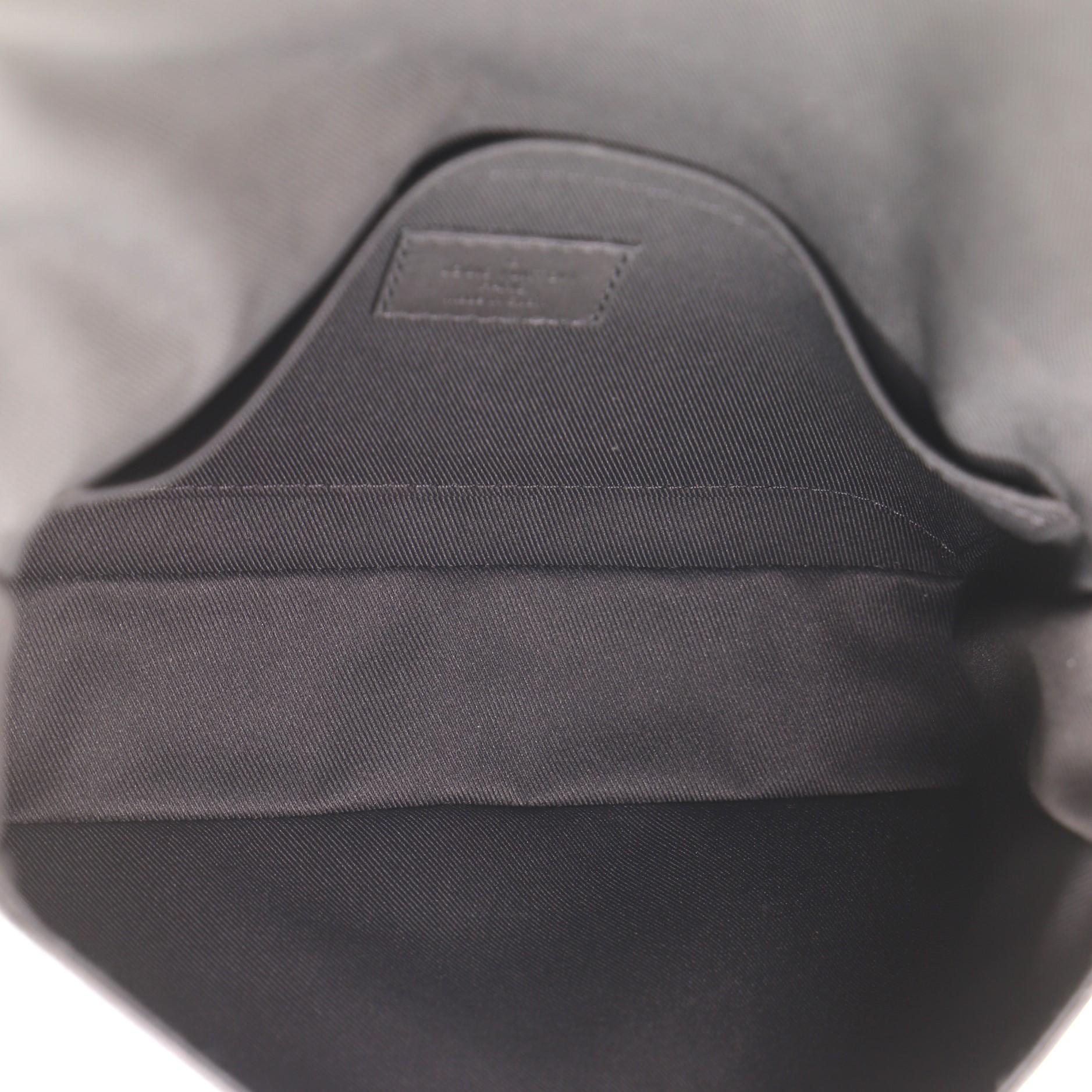 Black Louis Vuitton Studio Messenger Bag Damier Infini Leather