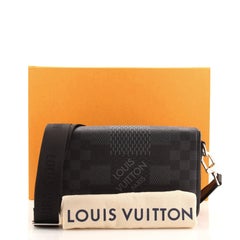 Louis Vuitton Studio Messenger Bag Limited Edition Damier Graphite 3D