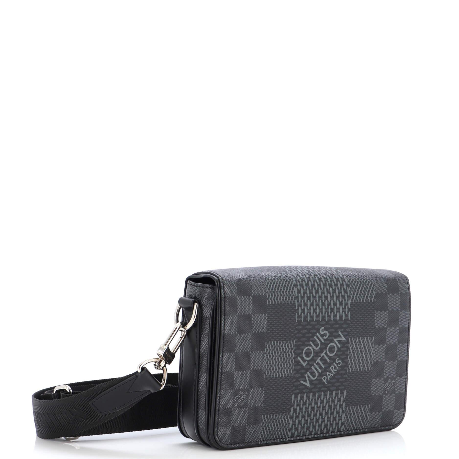 Louis Vuitton x NBA Studio Messenger Black in Leather with Gold-tone - US