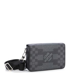 Louis Vuitton Studio Messenger Bag Limited Edition Damier Graphite 3D