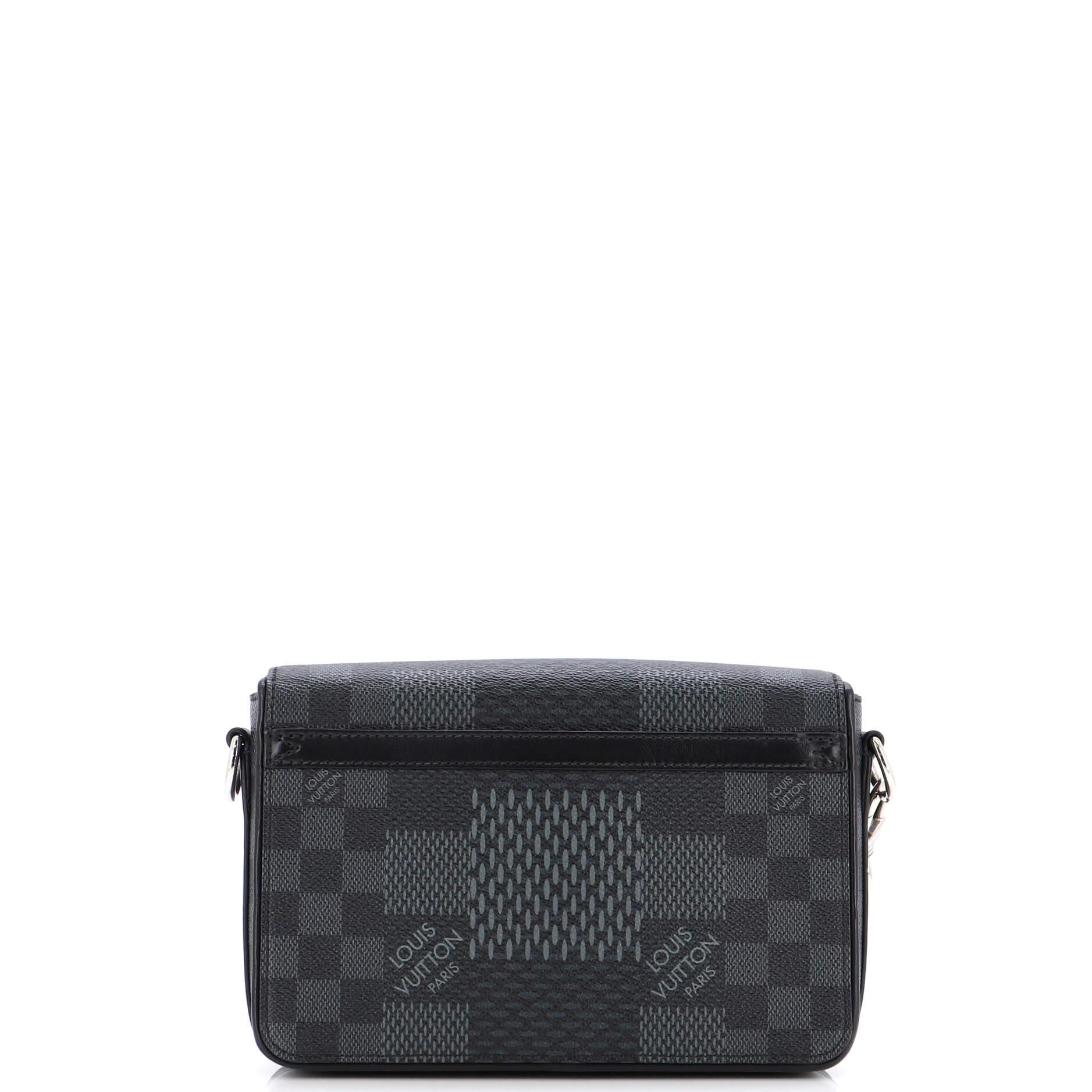 Louis Vuitton Studio Messenger Bag Limited Edition Damier Graphite 3D In Good Condition In NY, NY