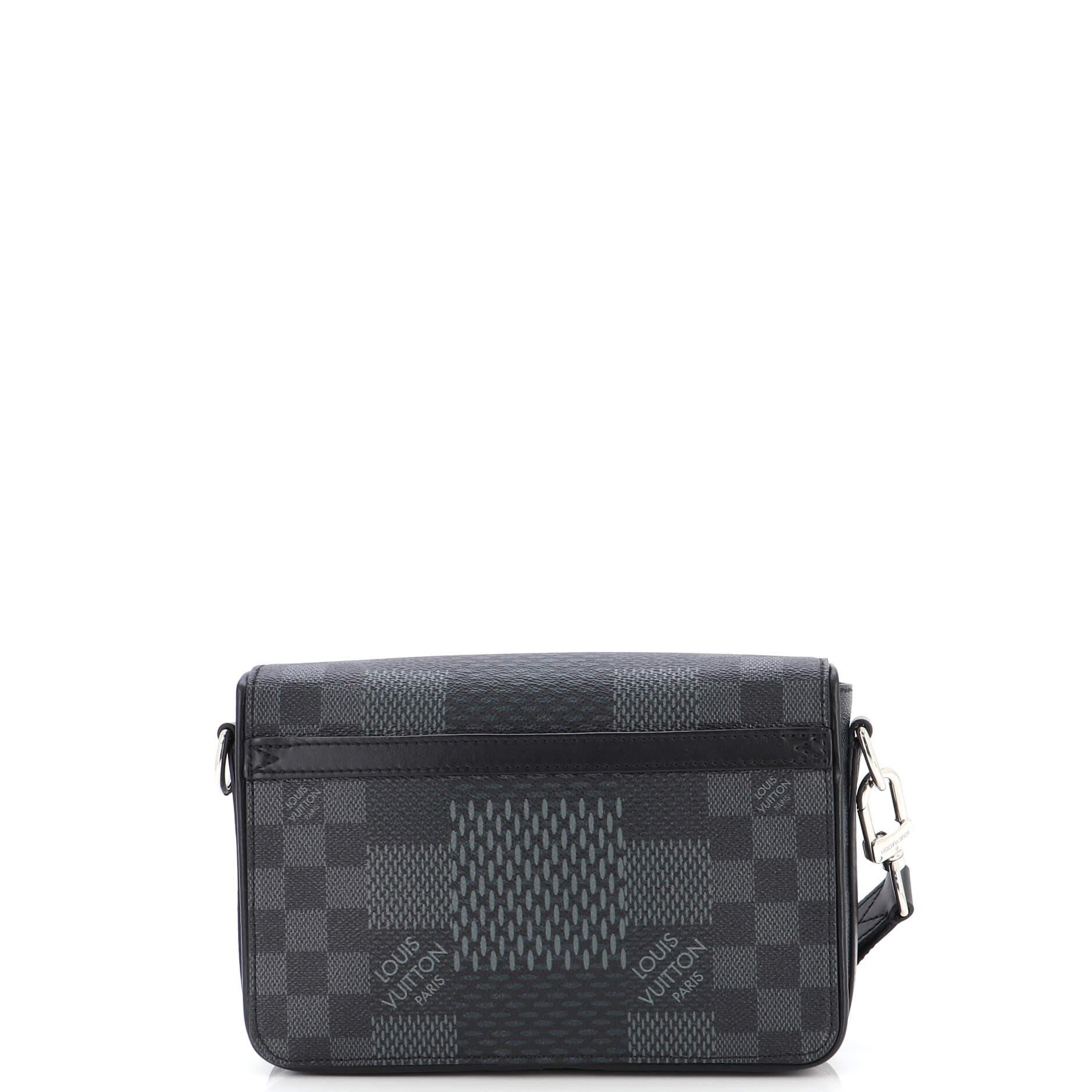 Louis Vuitton Studio Messenger Bag Limited Edition Damier Graphite 3D In Good Condition For Sale In NY, NY