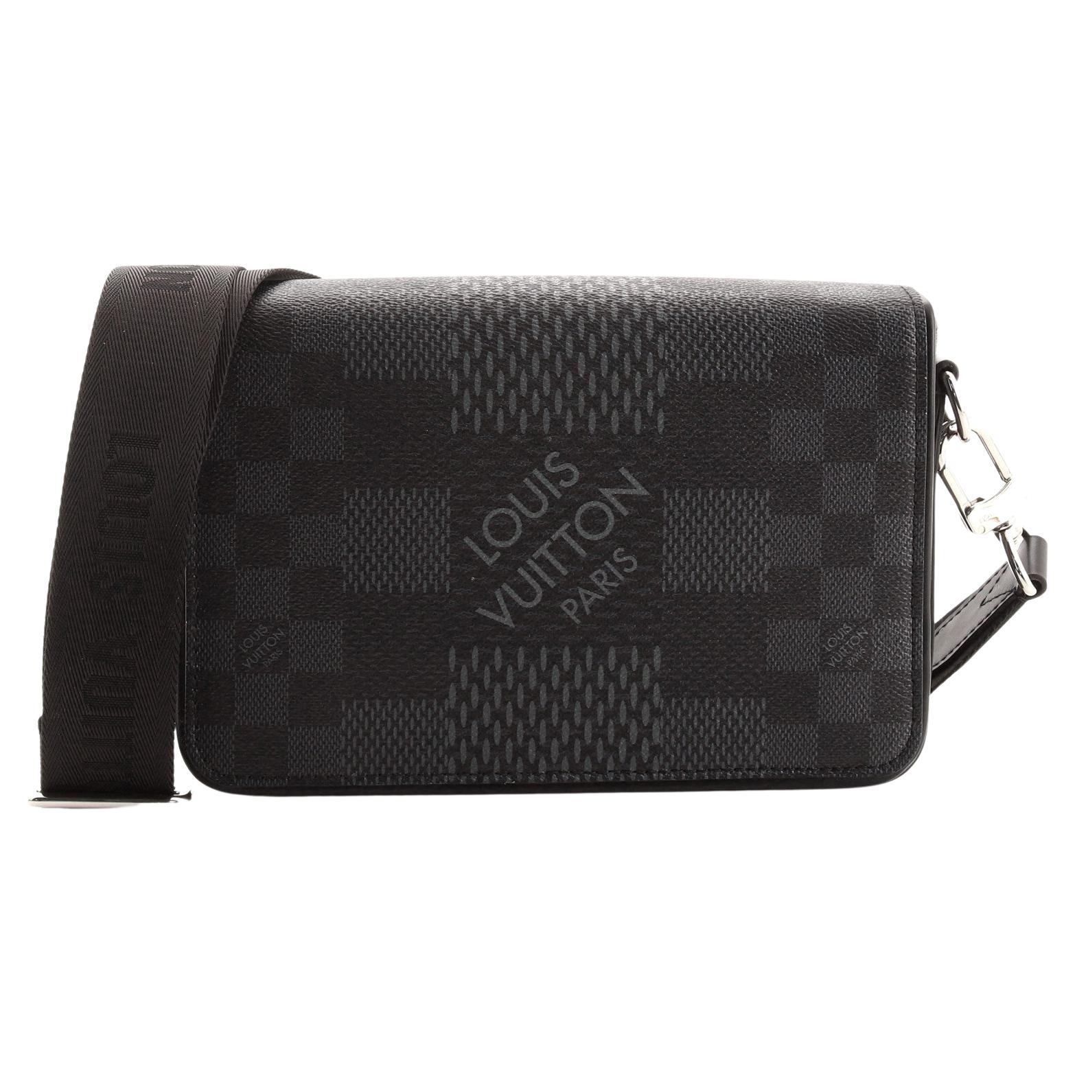 Louis Vuitton e Sling Bag Limited Edition Damier Graphite 3D at  1stDibs
