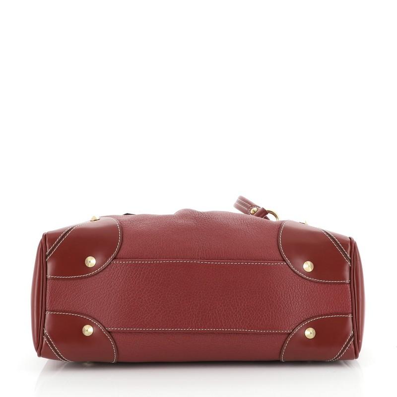 Brown Louis Vuitton Suhali L'Absolu de Voyage Handbag Leather