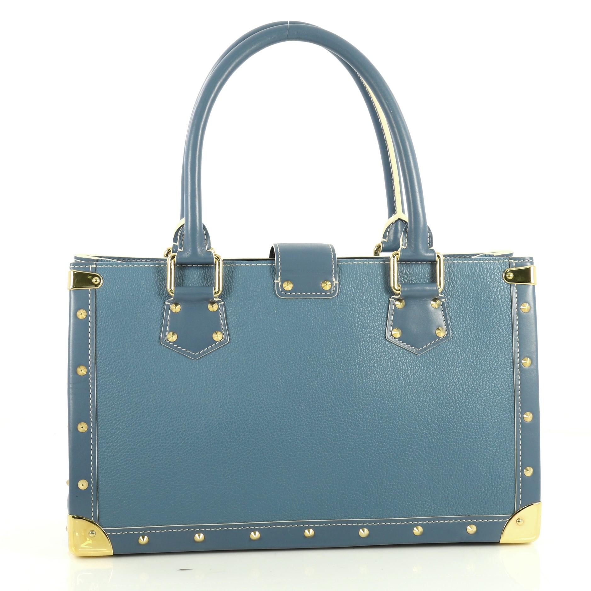 Gray Louis Vuitton Suhali Le Fabuleux Handbag Leather