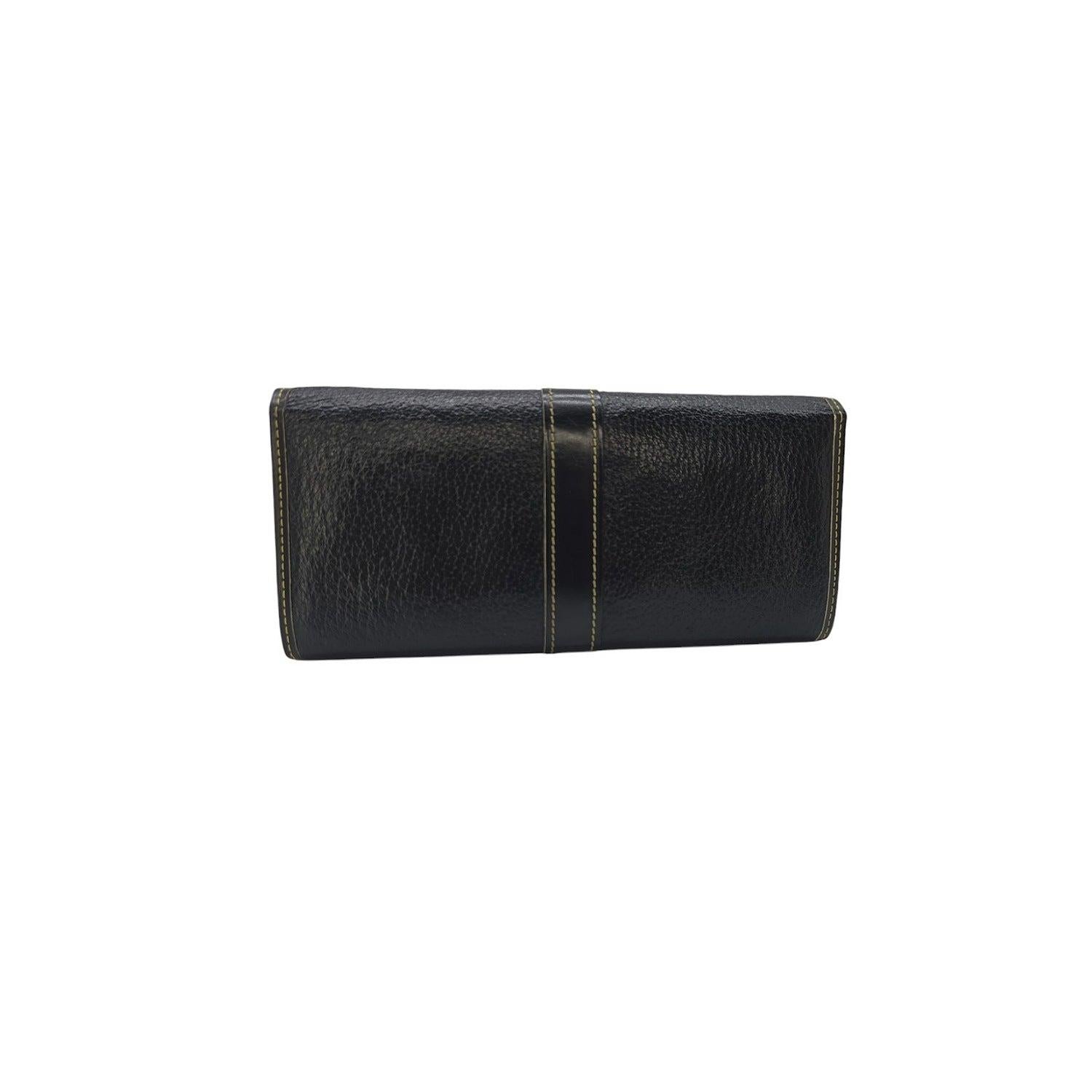 Black Louis Vuitton Suhali Le Favori Wallet For Sale