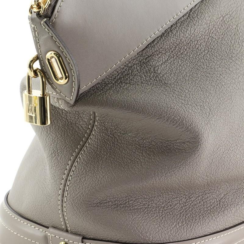 Louis Vuitton Suhali Lockit Handbag Leather MM 4