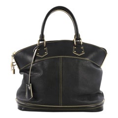 Louis Vuitton Suhali Lockit Handbag Leather MM