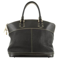 Louis Vuitton Suhali Lockit Handbag Leather MM 