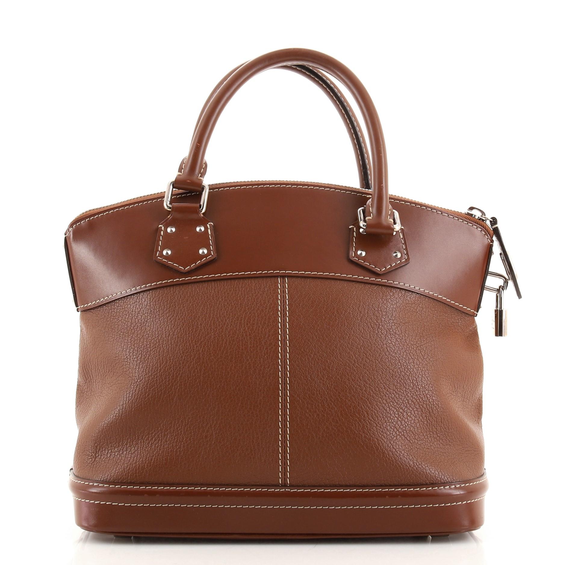 Louis Vuitton Suhali Lockit Handtasche aus Leder PM (Braun)