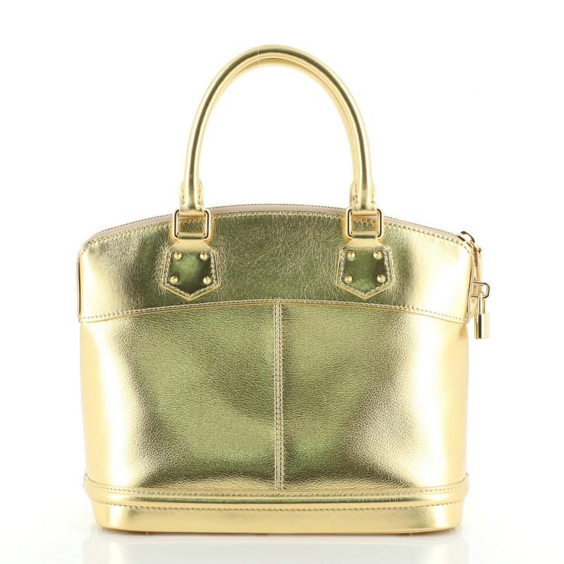 Louis Vuitton Suhali Lockit Handbag Leather PM In Good Condition In NY, NY