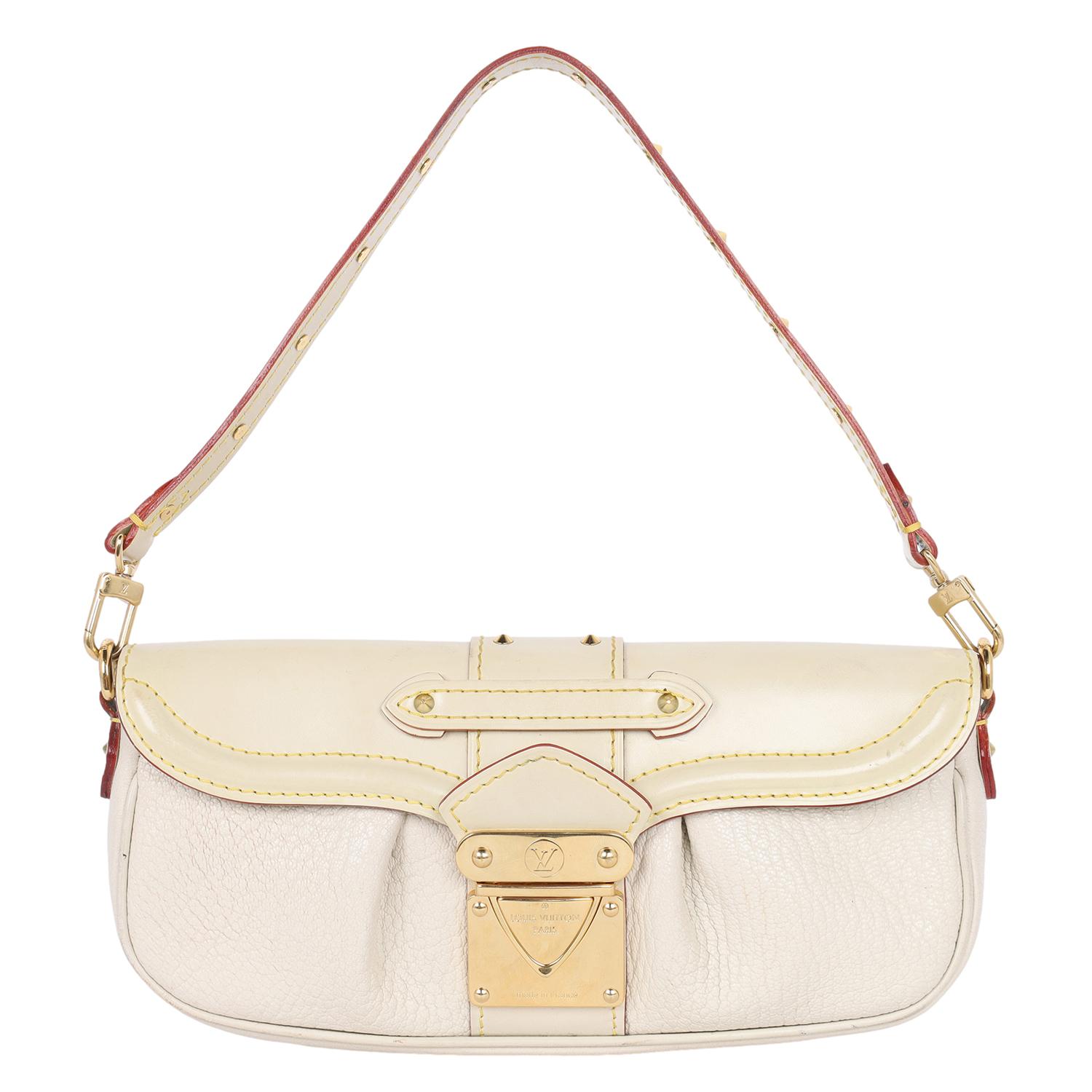 Louis Vuitton Suhali Shoulder Bag Beige In Good Condition In Salt Lake Cty, UT