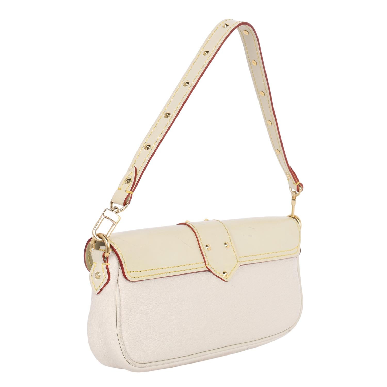 Louis Vuitton Suhali Shoulder Bag Beige 4