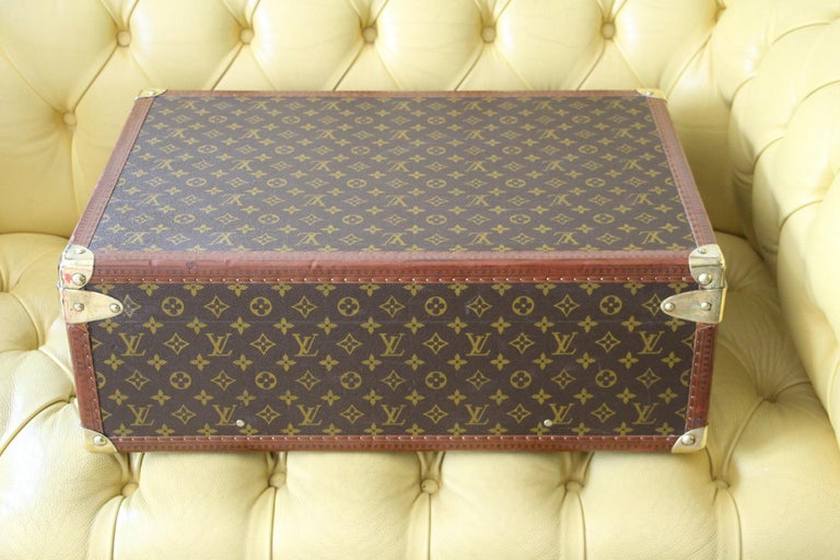 Louis Vuitton Suitcase, Alzer 60 Louis Vuitton Suitcase, Vuitton Rigid  Suitcase at 1stDibs