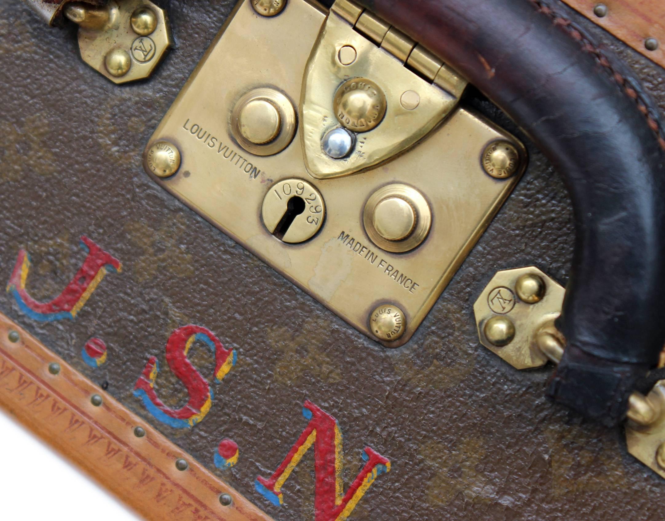 Louis Vuitton Suitcase, circa 1960s For Sale 4