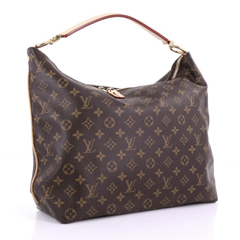 Black Louis Vuitton Sully Handbag Monogram Canvas MM