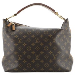 Louis Vuitton Sully Handtasche Monogramm Segeltuch PM