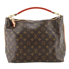 Louis Vuitton Sully Handtasche Monogramm Segeltuch PM