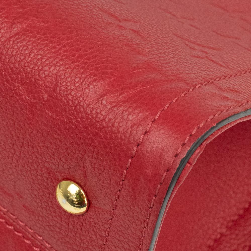 Louis Vuitton, Sully in red leather 4