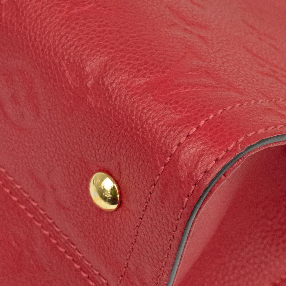 Louis Vuitton, Sully in red leather 6