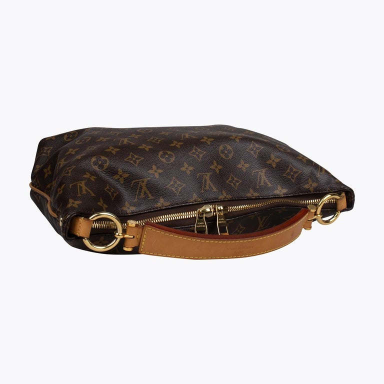 Sully fabric handbag Louis Vuitton Brown in Cloth - 35332005