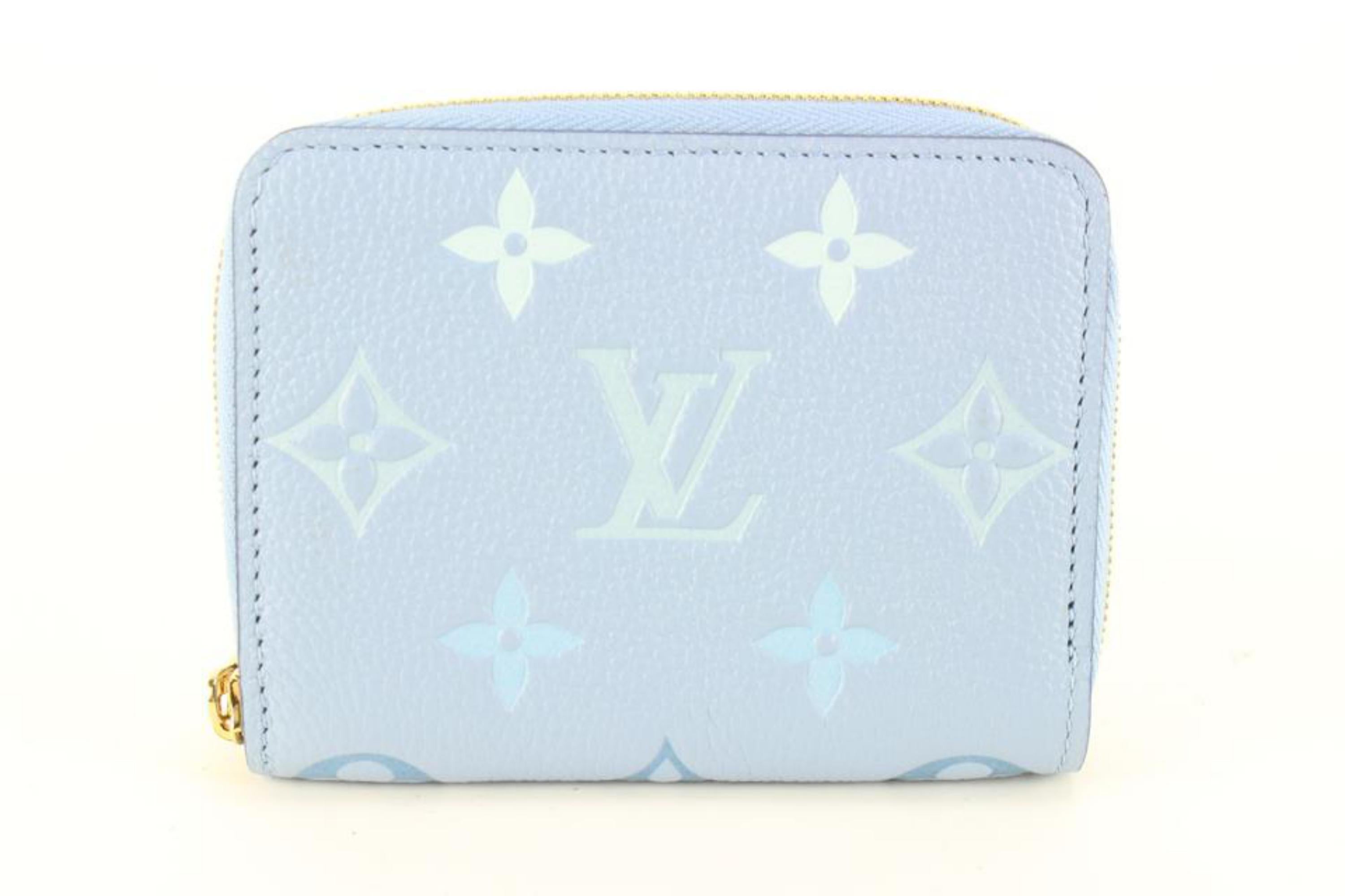 Louis Vuitton Summer Blue Empreinte Monogram Giant By The Pool Zippy Coin 4lk8 3