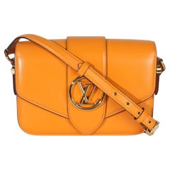 Louis Vuitton Summer Gold Smooth Calfskin LV Pont 9