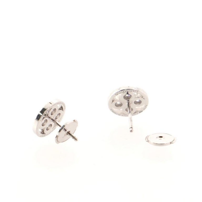 Louis Vuitton LV Volt One Stud Earrings 18K White Gold with Diamonds White  gold 21369915