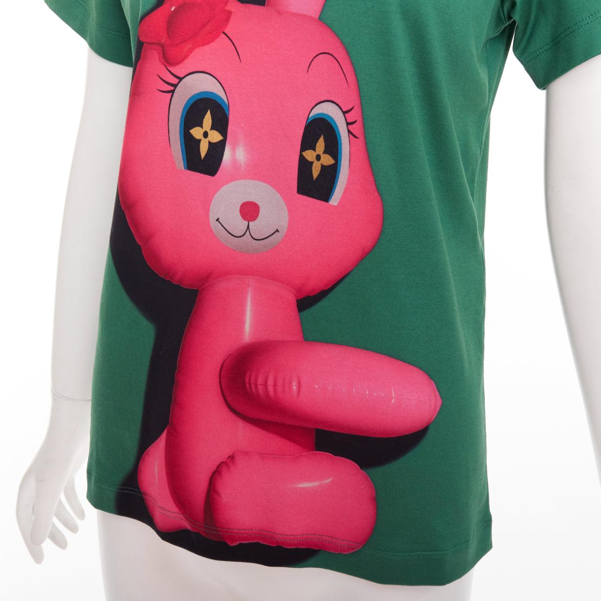 LOUIS VUITTON Sun Yitian 2024 Animogramme ballon lapin chain trim tshirt XS en vente 2