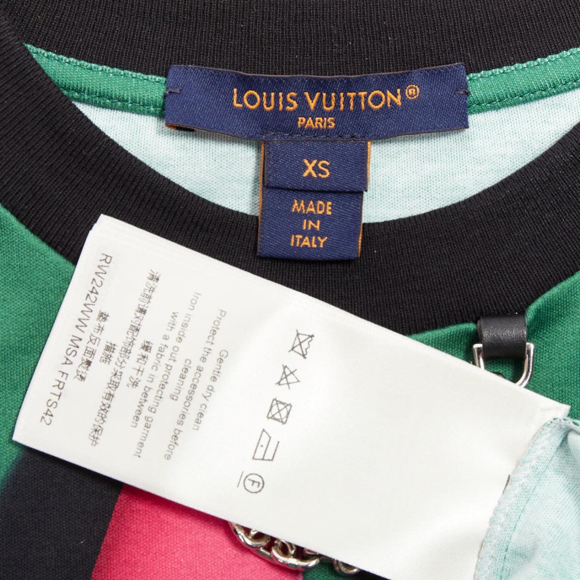 LOUIS VUITTON Sun Yitian 2024 Animogramme ballon lapin chain trim tshirt XS en vente 3