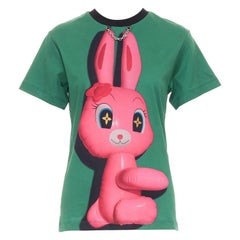 LOUIS VUITTON Sun Yitian 2024 Animogramme ballon lapin chain trim tshirt XS