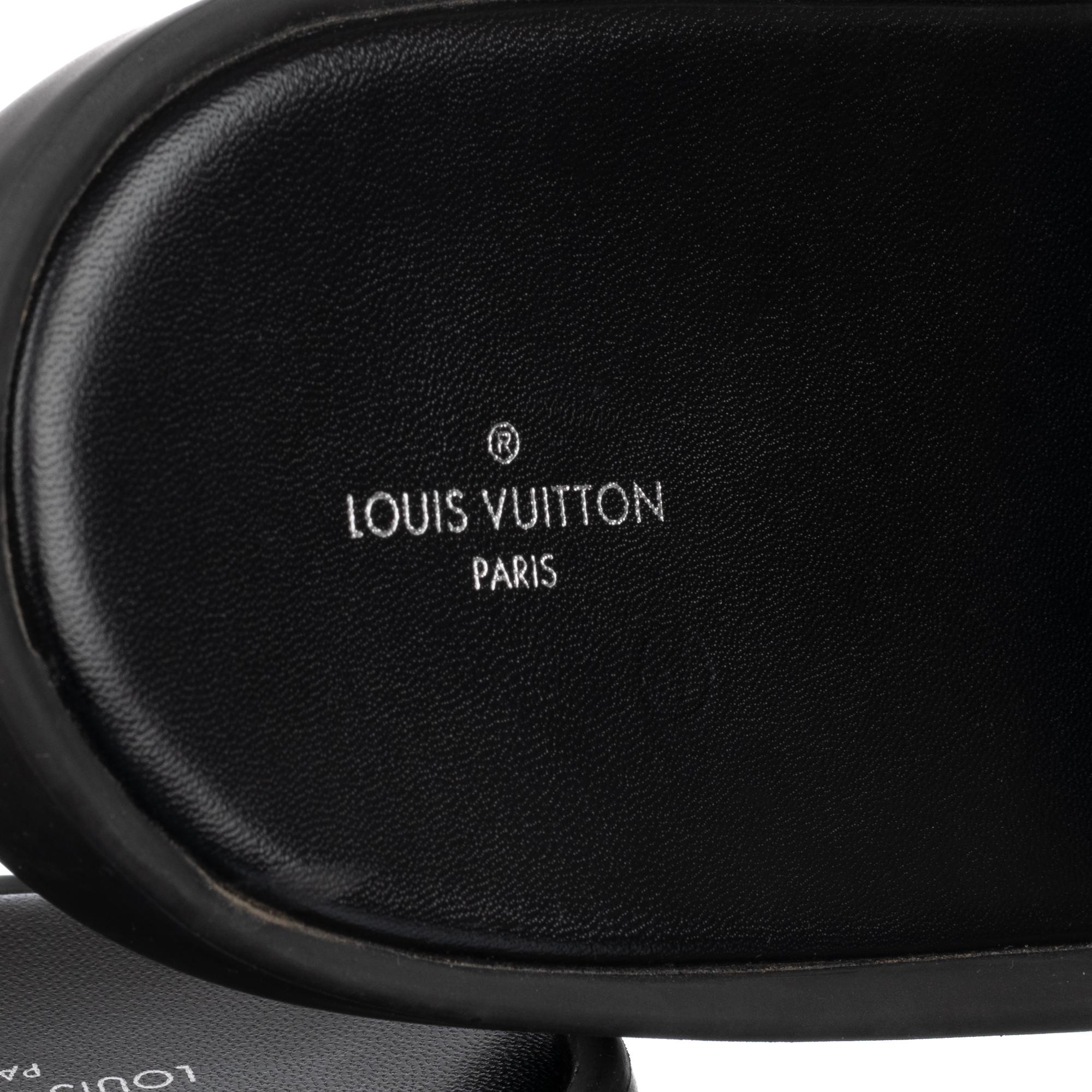 lv sunbath flat mule