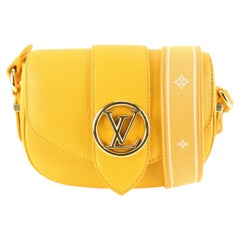 Louis Vuitton Sunbeam Calfskin Leather Pont 9 Soft PM Crossbody 73lk825s