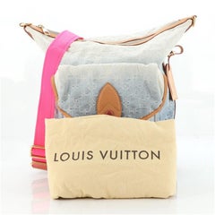 Louis Vuitton Sunburst Handbag Denim PM