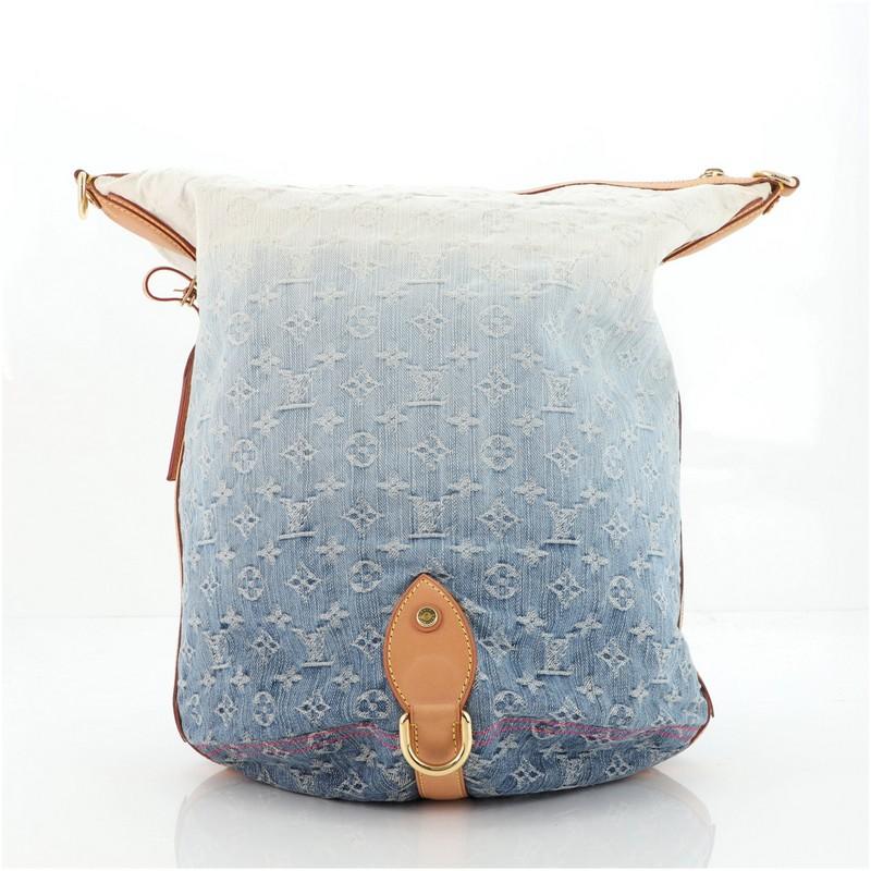 Louis Vuitton Sunburst Handtasche Denim PM im Zustand „Gut“ in NY, NY